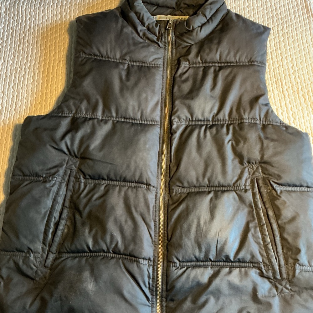 Merona Black Quilted Puffer Vest